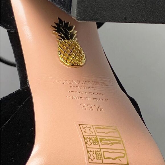 Aquazzura So High Velvet Platform Pumps size 39.5 - Picture 12 of 12